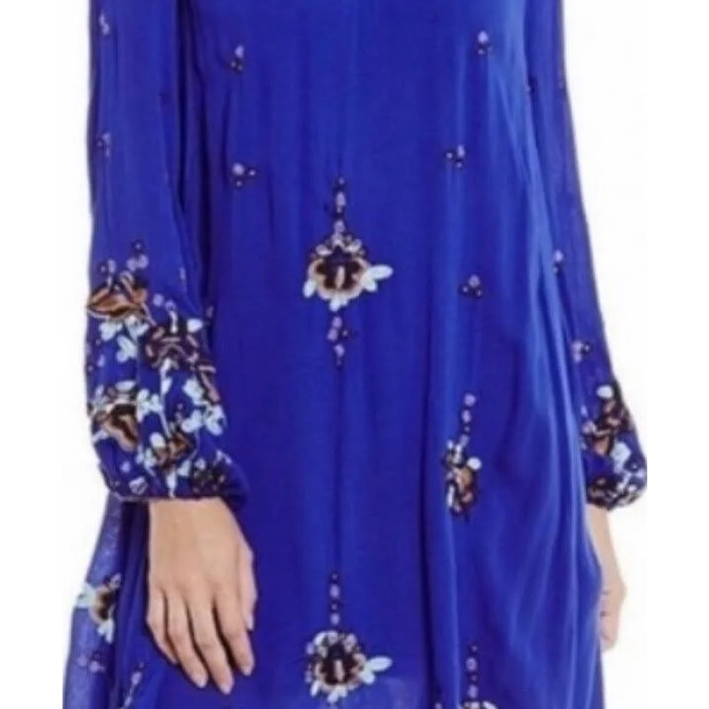 Free People Oxford Embroidered Boho Dress